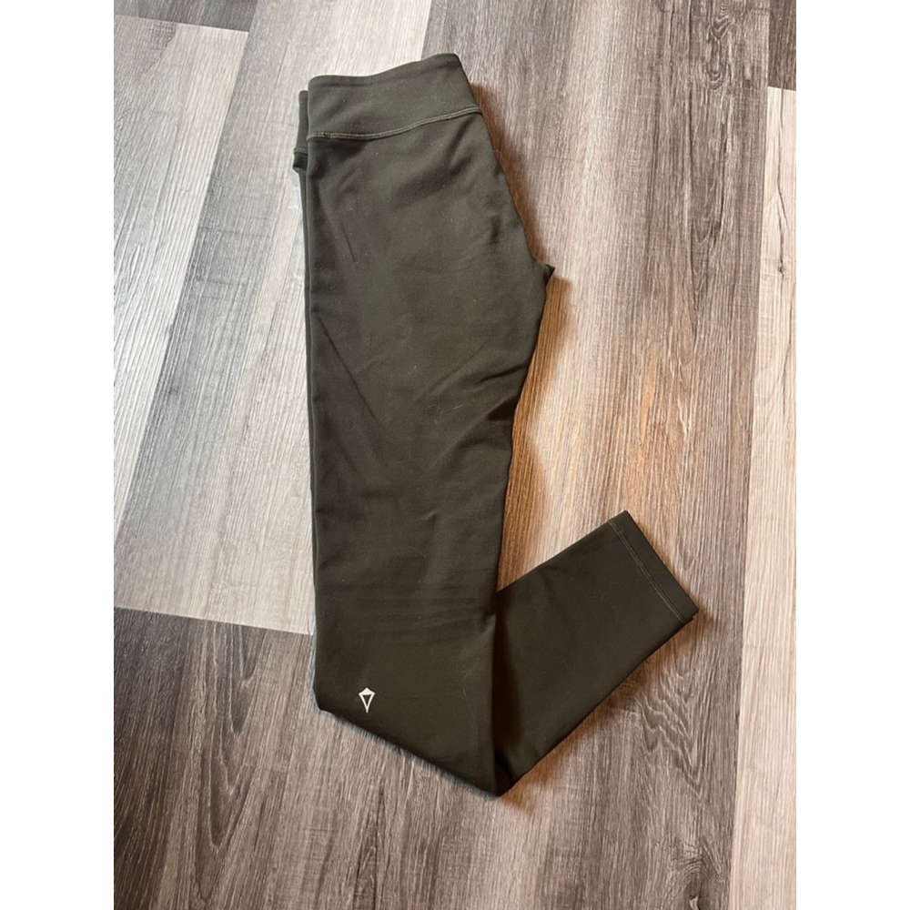 Girls Ivivva by Lululemon Leggings Size 14 Olive Green